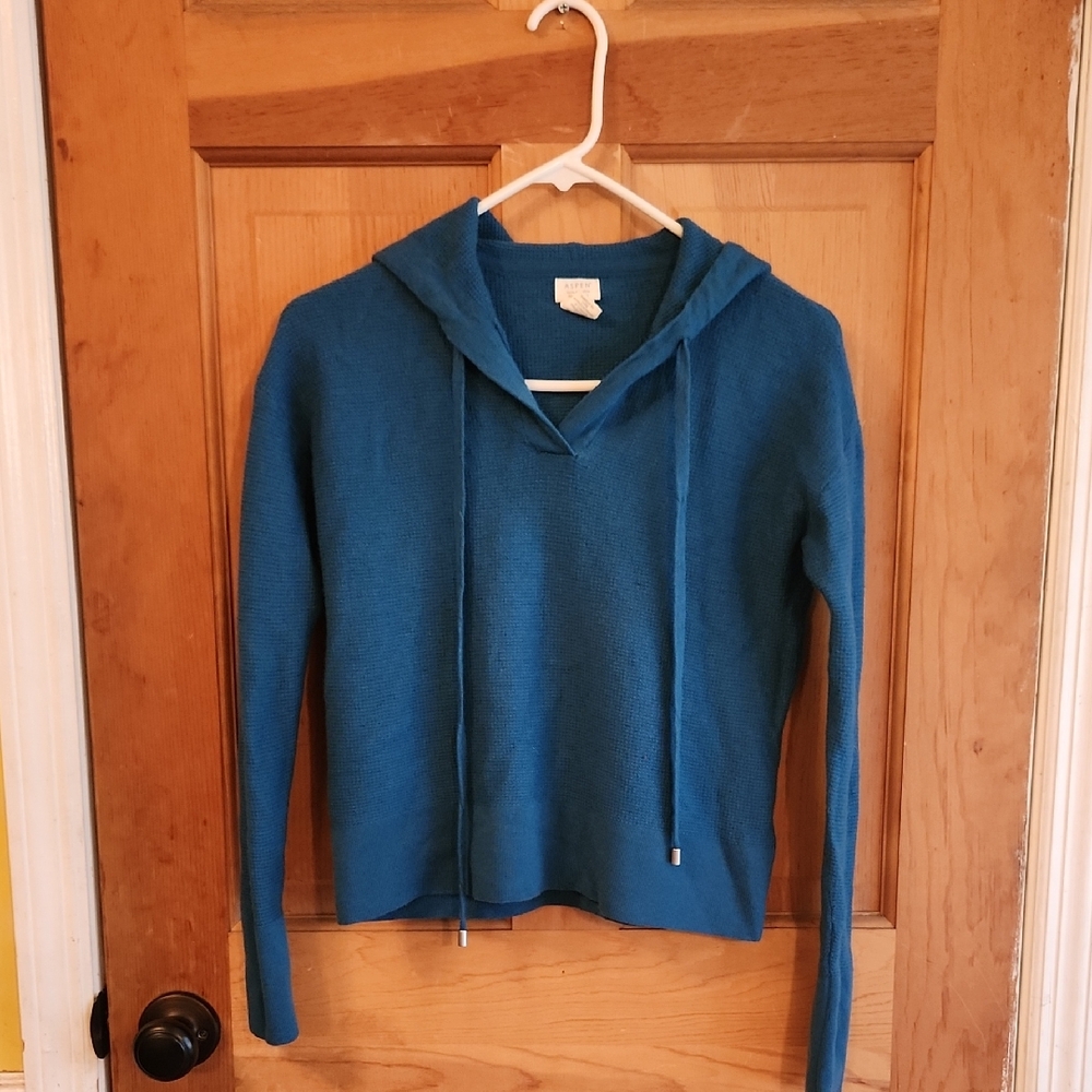 Teal Hooded Sweater